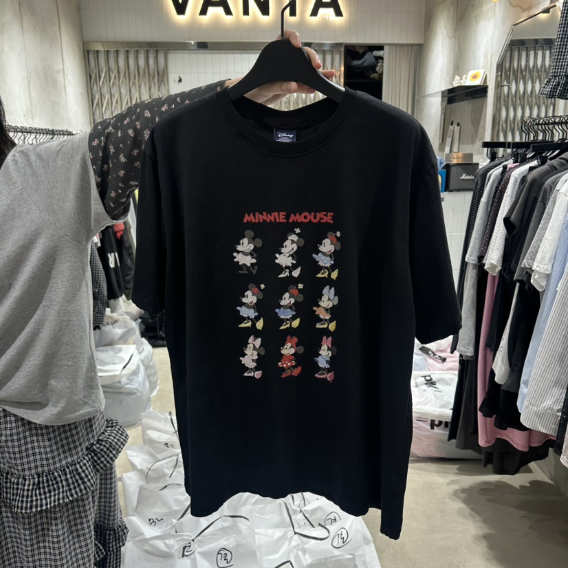 VANTA韓國東大門直郵女裝新品職業時尚26春夏推薦人氣T恤VANTAT恤圖色3