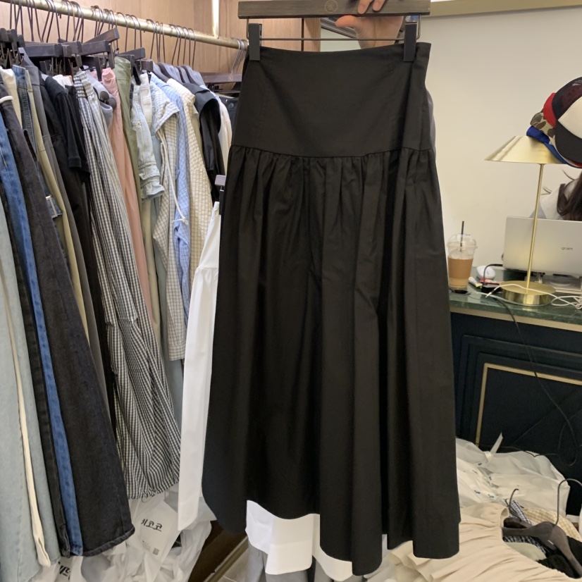 VIRKIN韓國直郵女士新品人氣26春夏休閑熱賣時尚職業長裙VIRKIN長裙圖色1