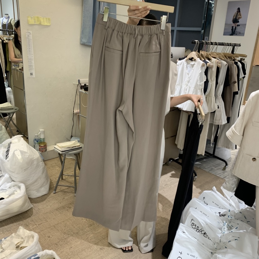 W AND J韓國東大門代購女裝新款休閑職業休閑褲不含腰帶W AND J休閑褲
