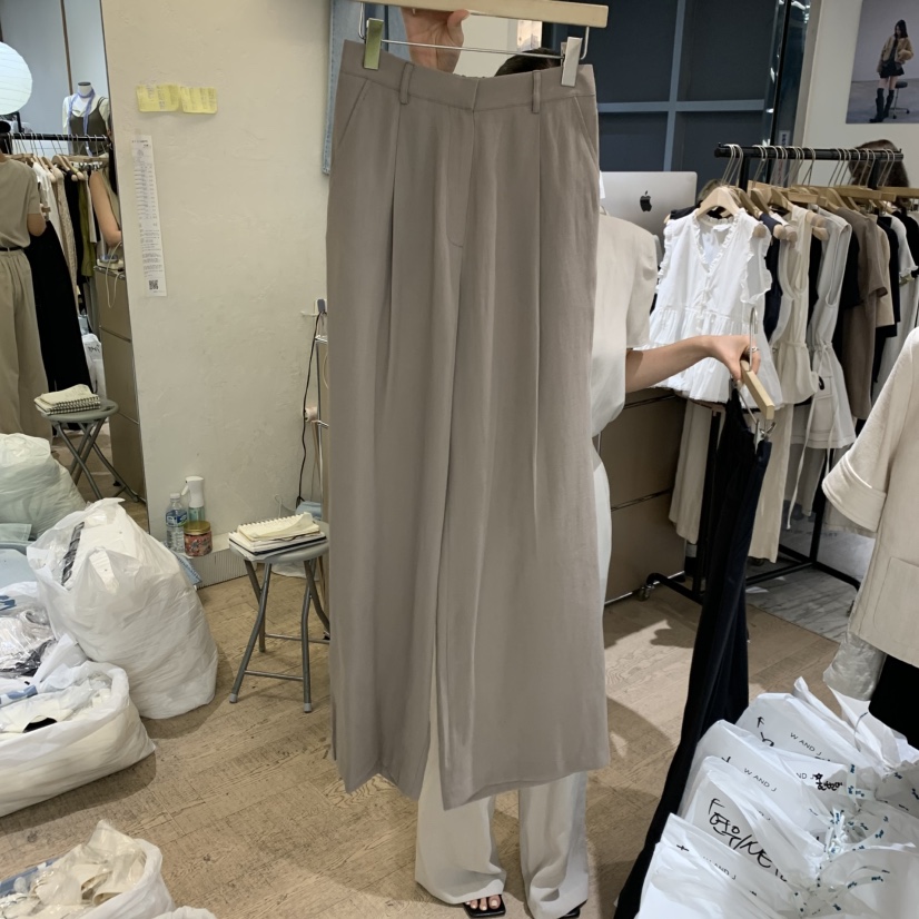 W AND J韓國東大門代購女裝新款休閑職業休閑褲不含腰帶W AND J休閑褲圖色2