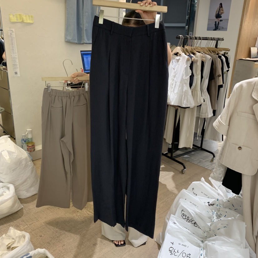 W AND J韓國東大門代購女裝新款休閑職業休閑褲不含腰帶W AND J休閑褲圖色3
