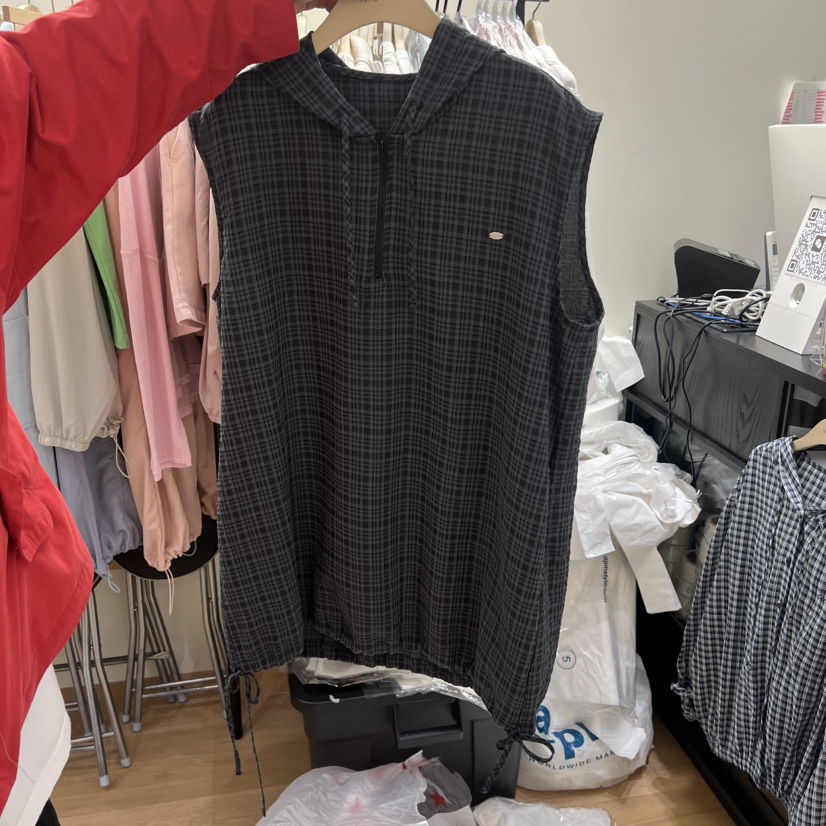 SPAGHETTI韓國東大門代購女裝新款人氣26春夏推薦馬甲連帽衫spaghetti馬甲圖色2