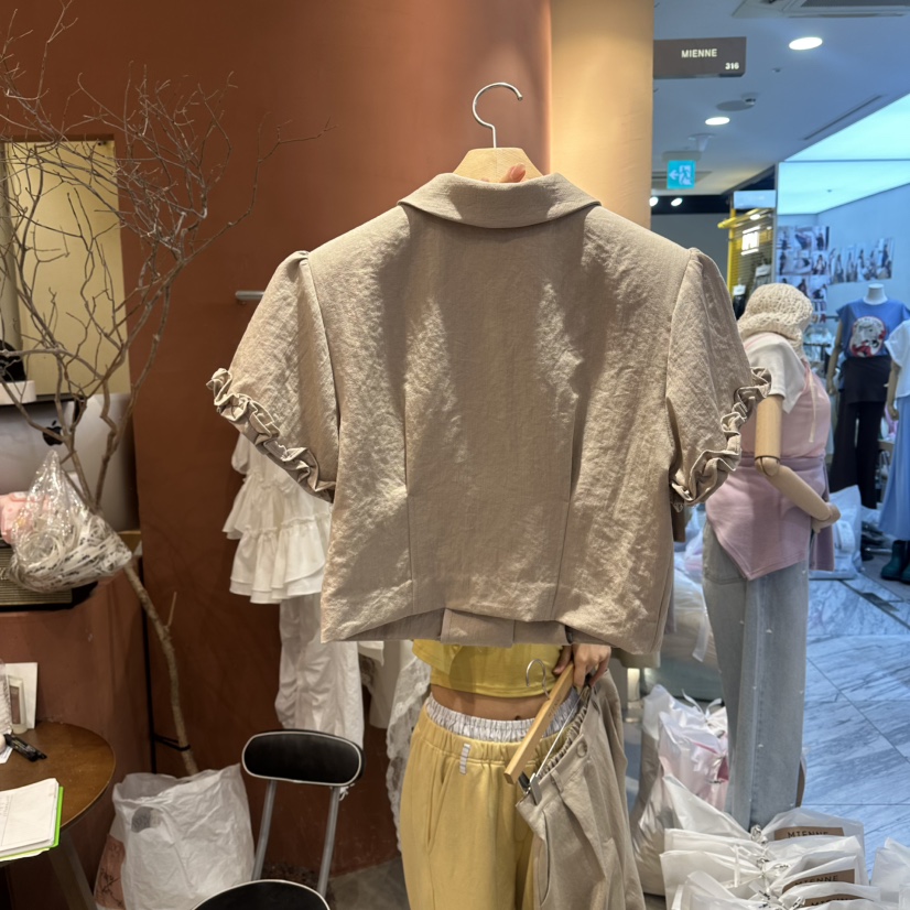 MIENNE韓國東大門代購女裝新品人氣職業26春夏襯衫蕾絲衫MIENNE襯衫/蕾絲衫