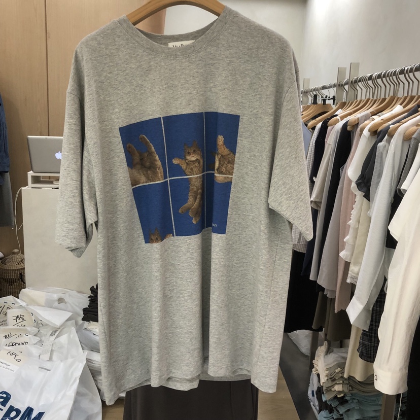 VILLABUTTON韓國直郵實拍女士新品推薦時尚人氣職業休閑T恤VILLABUTTONT恤圖色2