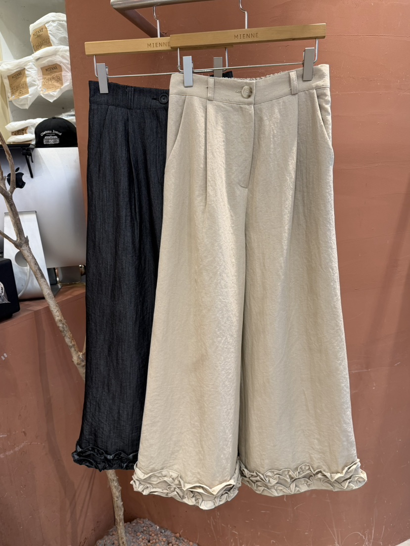 MIENNE韓國代購女士新品人氣休閑26春夏推薦時尚熱賣休閑褲MIENNE休閑褲圖色2左一色