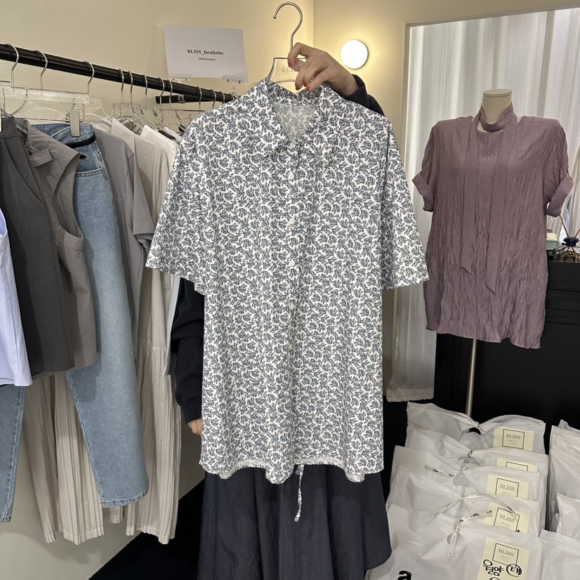 BLISS韓國代購女裝新款推薦職業時尚休閑26春夏襯衫蕾絲衫BLISS襯衫/蕾絲衫圖色1
