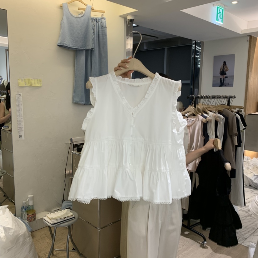 W AND J韓國東大門代購女士新款休閑人氣推薦時尚吊帶背心W AND J吊帶/背心圖色1