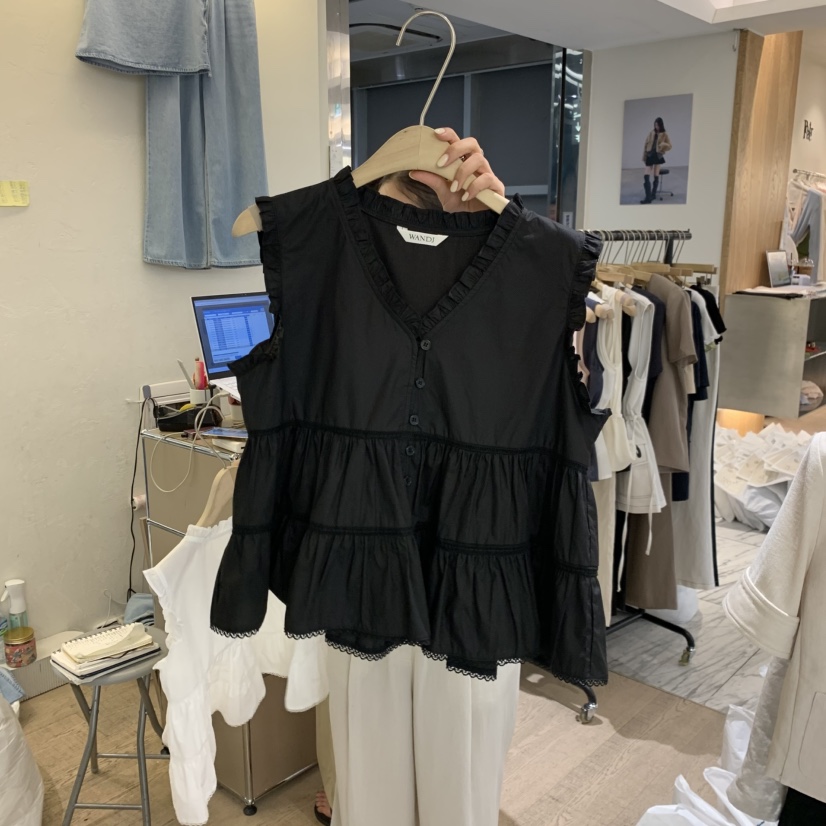 W AND J韓國東大門代購女士新款休閑人氣推薦時尚吊帶背心W AND J吊帶/背心圖色2