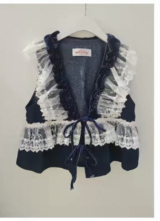 REDPIG韓國代購女裝新款26春夏熱賣人氣推薦時尚馬甲蕾絲Red Pig馬甲圖色2