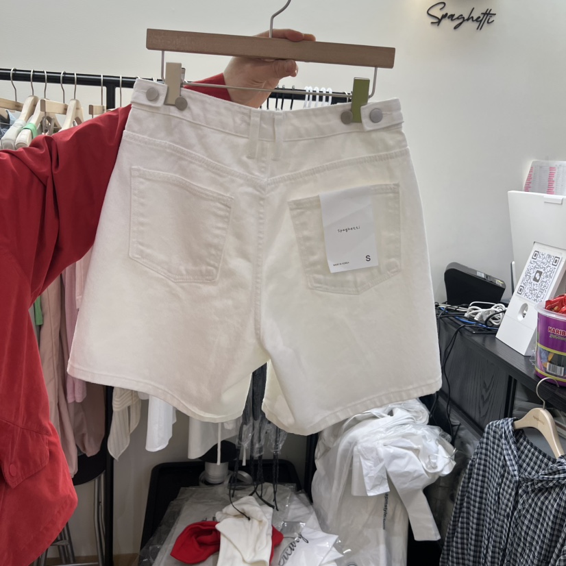 SPAGHETTI韓國代購女士新品時尚26春夏職業休閑人氣推薦短褲spaghetti短褲