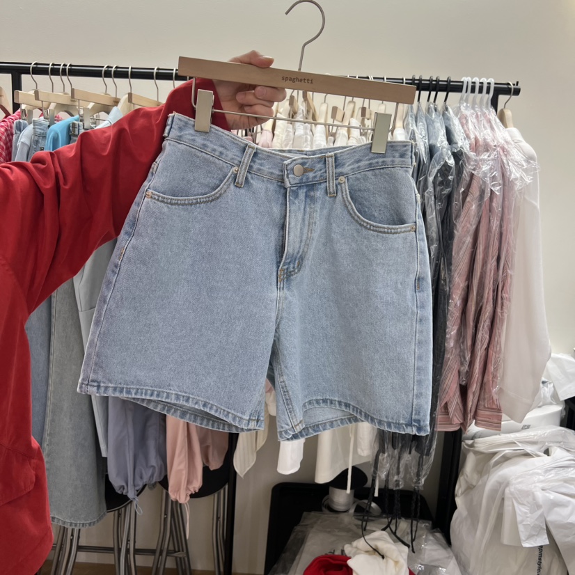 SPAGHETTI韓國代購女士新品時尚26春夏職業休閑人氣推薦短褲spaghetti短褲圖色2