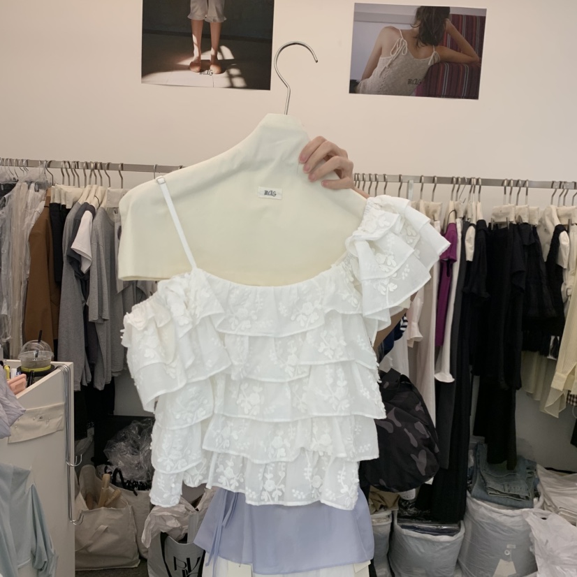 MAG韓國代購女裝新款休閑職業熱賣26春夏人氣時尚襯衫蕾絲衫MAG襯衫/蕾絲衫