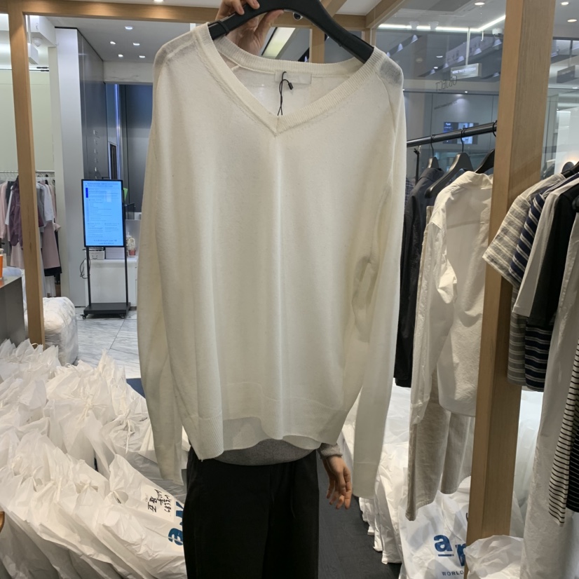 OBJECT韓國代購女士新款推薦時尚人氣熱賣26春夏針織衫V領OBJECT針織衫圖色1