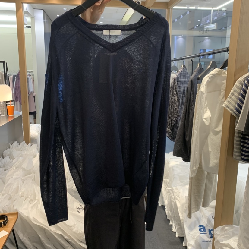 OBJECT韓國代購女士新款推薦時尚人氣熱賣26春夏針織衫V領OBJECT針織衫圖色2