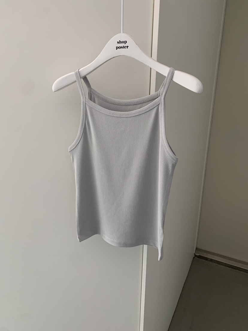 SHOP POSTER韓國直郵實拍女裝新品時尚熱賣吊帶背心羅紋SHOP_POSTER吊帶/背心圖色2