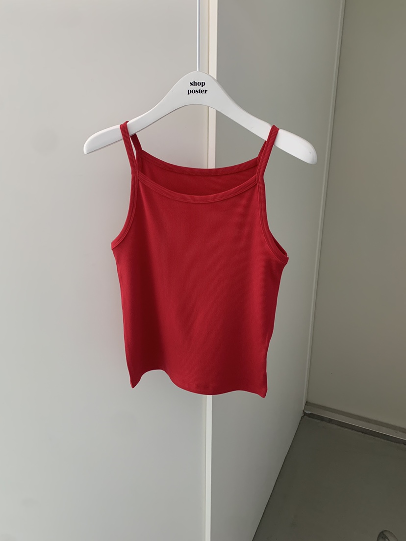 SHOP POSTER韓國直郵實拍女裝新品時尚熱賣吊帶背心羅紋SHOP_POSTER吊帶/背心圖色5