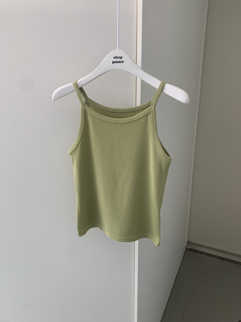 SHOP POSTER韓國直郵實拍女裝新品時尚熱賣吊帶背心羅紋SHOP_POSTER吊帶/背心圖色6