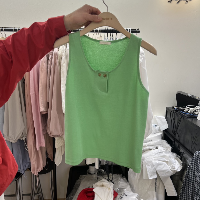 SPAGHETTI韓國直郵女士新品熱賣26春夏職業推薦人氣吊帶背心spaghetti吊帶/背心圖色3