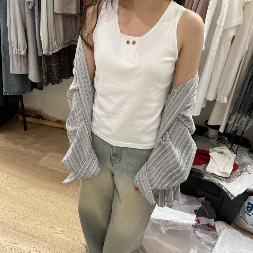 SPAGHETTI韓國直郵女士新品熱賣26春夏職業推薦人氣吊帶背心spaghetti吊帶/背心圖色4