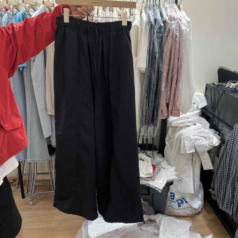 SPAGHETTI韓國直郵女士新款26春夏時尚休閑推薦休閑褲尼龍spaghetti休閑褲圖色3