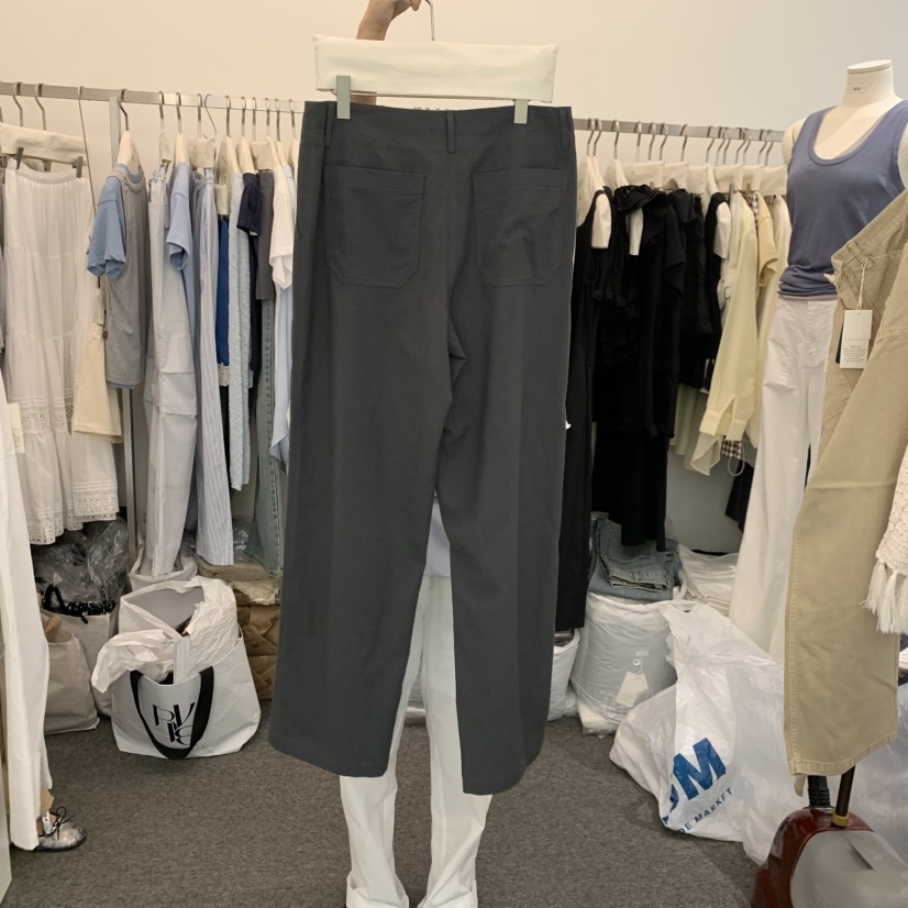 MAG韓國東大門直郵女裝新款熱賣時尚休閑26春夏休閑褲人字紋MAG休閑褲