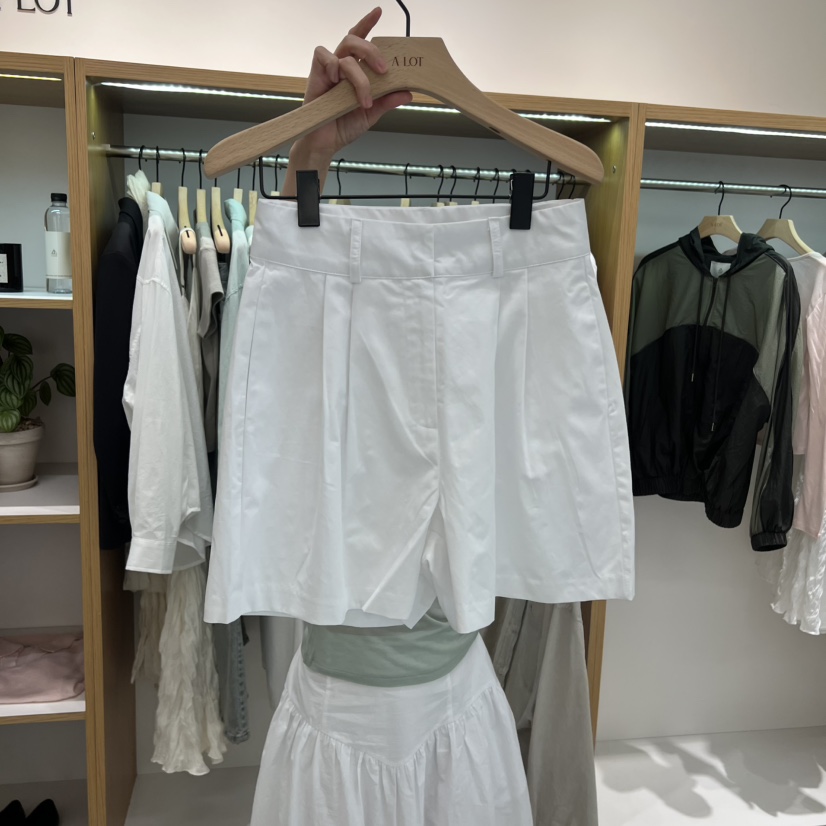 ALOT韓國直郵女士新品時尚人氣休閑職業熱賣26春夏短褲棉A LOT短褲圖色1