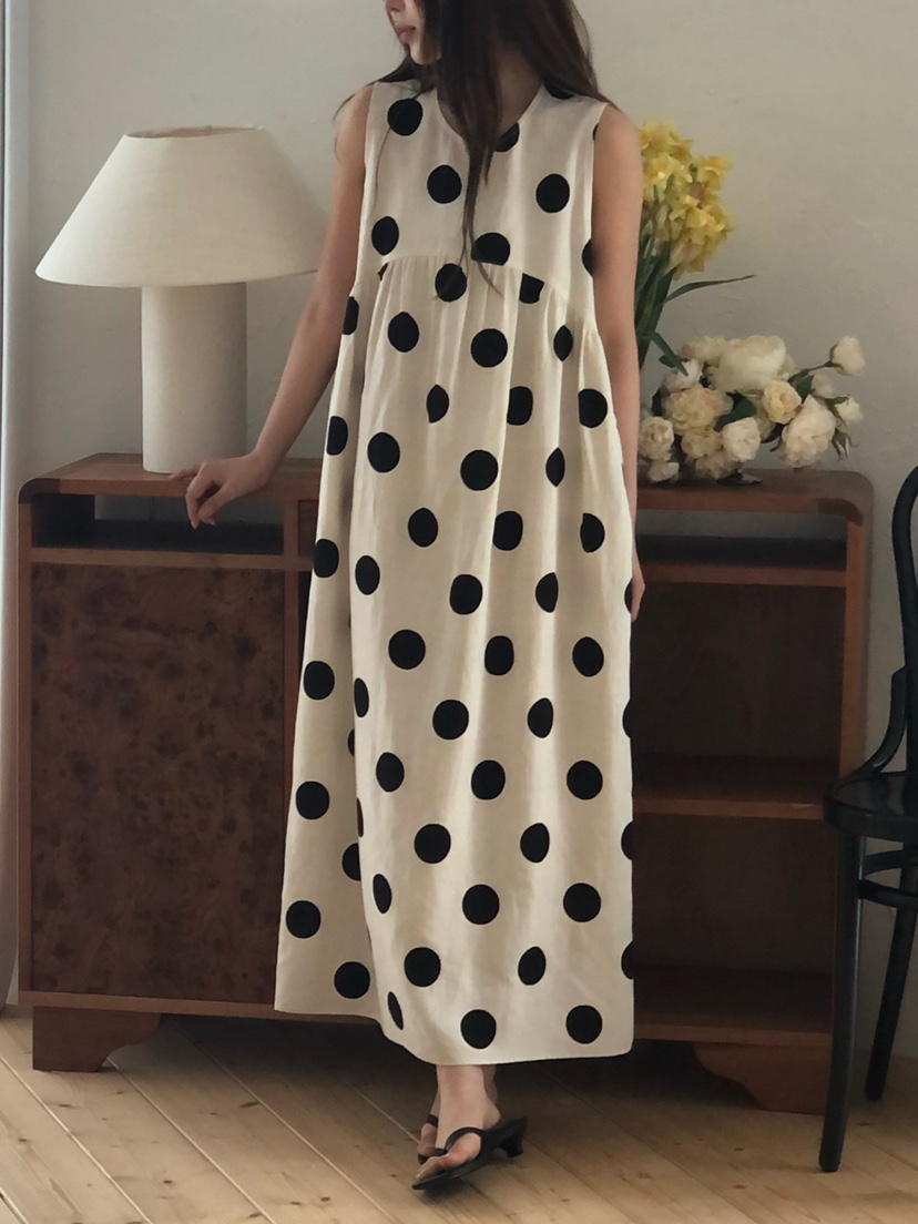 ONDO-P韓國代購女裝新款時尚職業人氣推薦26春夏連衣裙亞麻布ONDO-P連衣裙