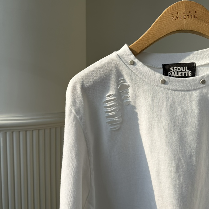 PALETTE-Q韓國代購女士新款26春夏推薦休閑時尚職業T恤復古PALETTE-QT恤
