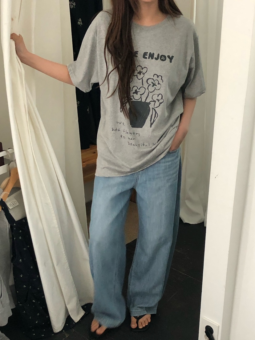 ONDO-P韓國直郵女士新款熱賣職業時尚26春夏人氣牛仔褲亞麻ONDO-P牛仔褲