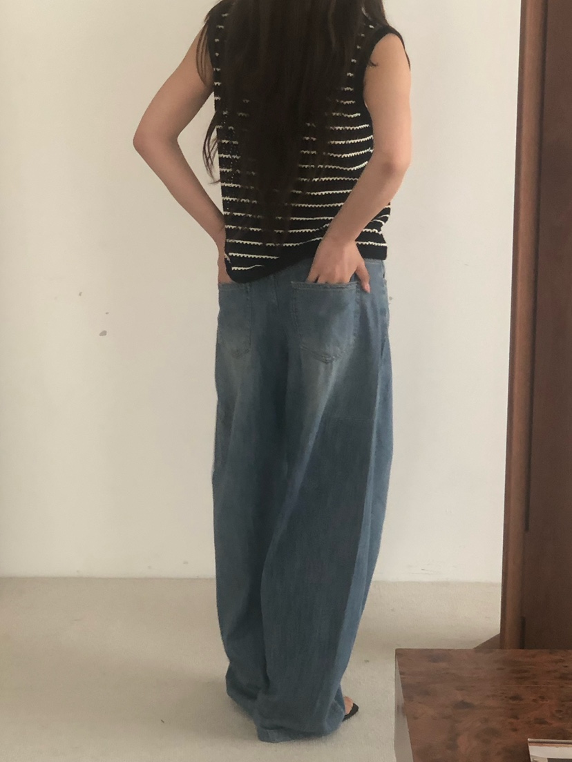 ONDO-P韓國直郵女士新款熱賣職業時尚26春夏人氣牛仔褲亞麻ONDO-P牛仔褲