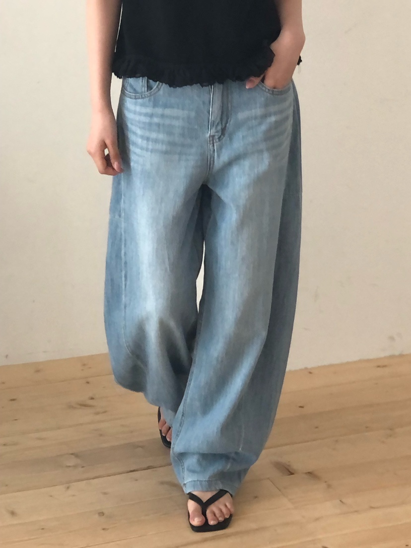 ONDO-P韓國直郵女士新款熱賣職業時尚26春夏人氣牛仔褲亞麻ONDO-P牛仔褲