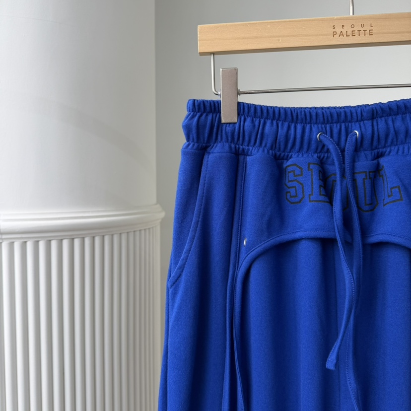 PALETTE-Q韓國直郵女裝新款人氣26春夏休閑褲闊腿褲條紋PALETTE-Q休閑褲