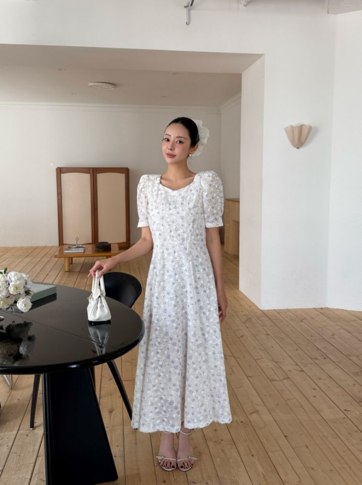 CATS韓國直郵實拍女裝新品熱賣推薦職業時尚休閑連衣裙亞麻CAT.S連衣裙