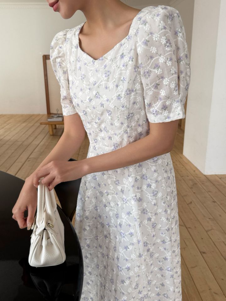 CATS韓國直郵實拍女裝新品熱賣推薦職業時尚休閑連衣裙亞麻CAT.S連衣裙