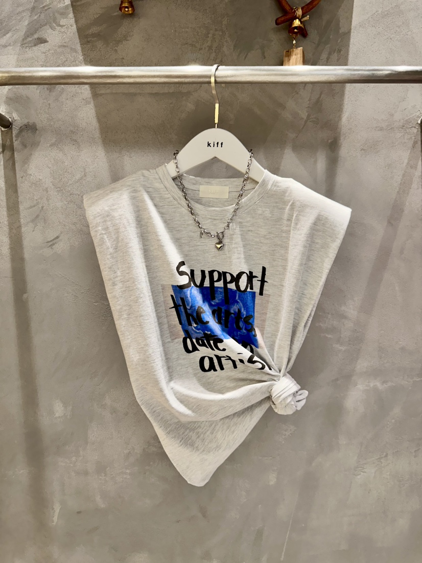 KIFF韓國代購女裝新品熱賣推薦26春夏職業時尚休閑人氣T恤KIFFT恤圖色1