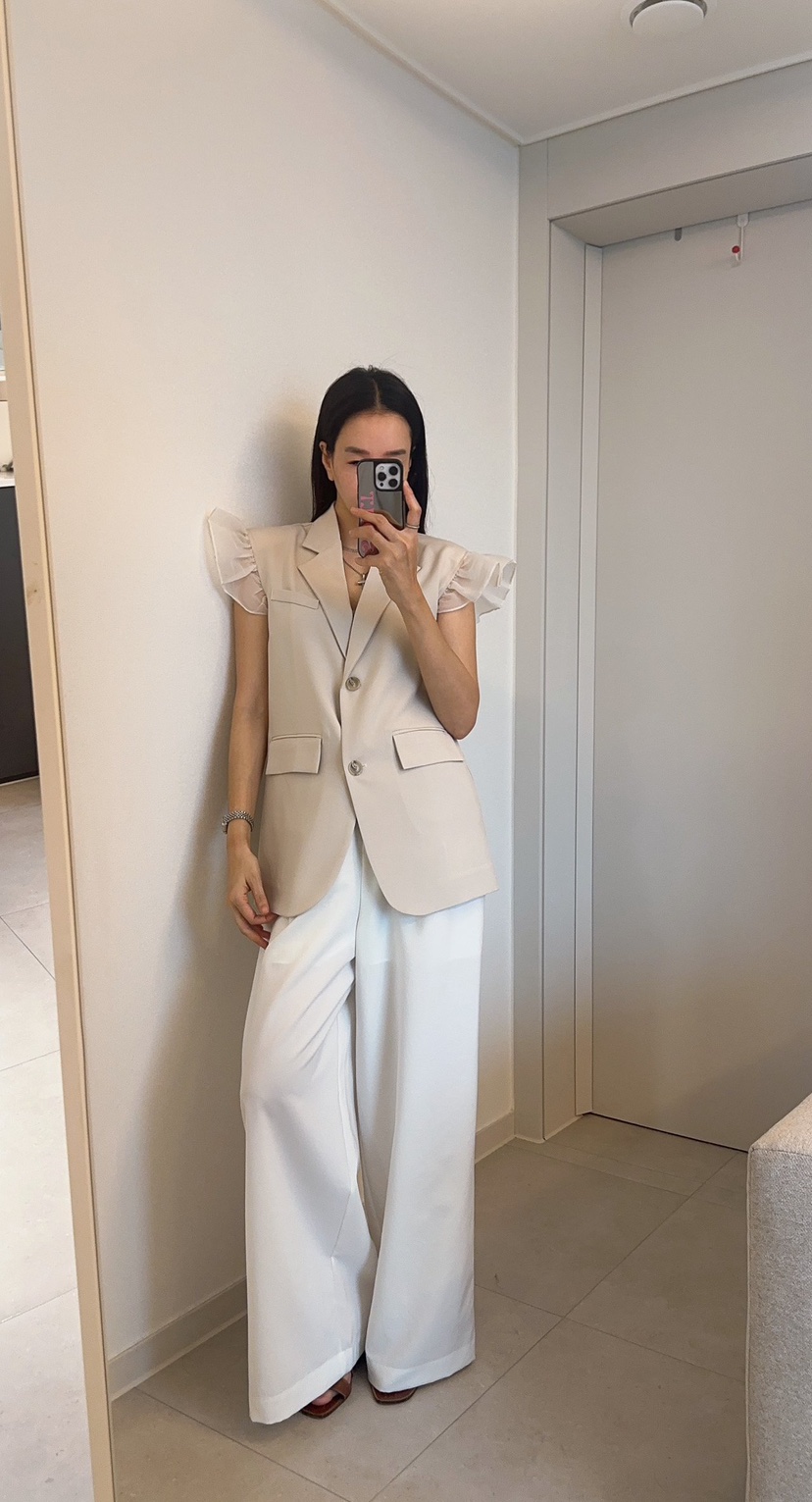 SOUIT韓國直郵實拍女裝新品休閑職業熱賣推薦時尚26春夏休閑褲SOUIT by mabel-L休閑褲