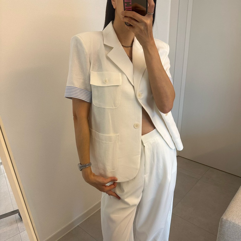 SOUIT韓國直郵實拍女裝新品休閑職業熱賣推薦時尚26春夏休閑褲SOUIT by mabel-L休閑褲