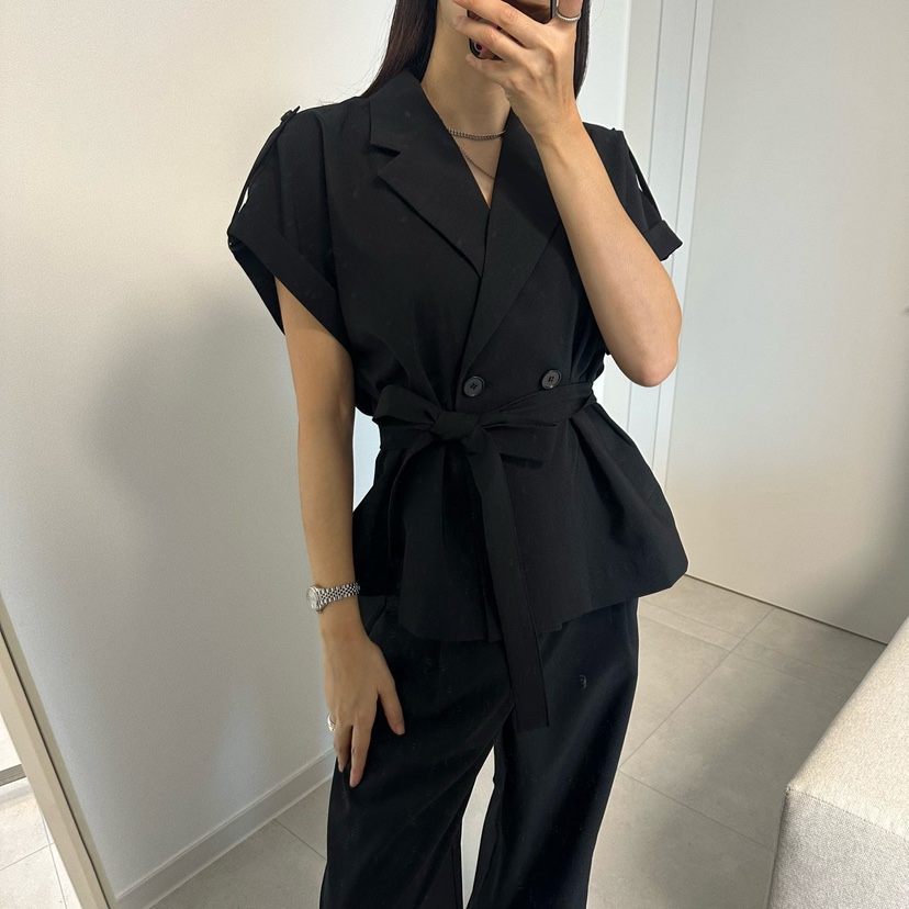 SOUIT韓國直郵實拍女裝新品休閑職業熱賣推薦時尚26春夏休閑褲SOUIT by mabel-L休閑褲