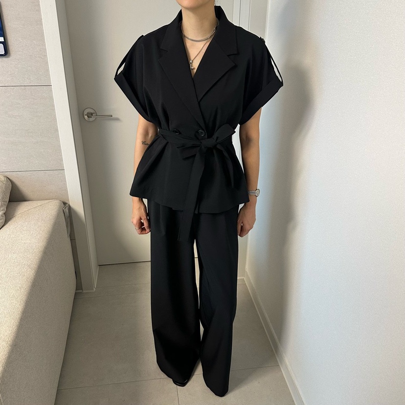 SOUIT韓國直郵實拍女裝新品休閑職業熱賣推薦時尚26春夏休閑褲SOUIT by mabel-L休閑褲