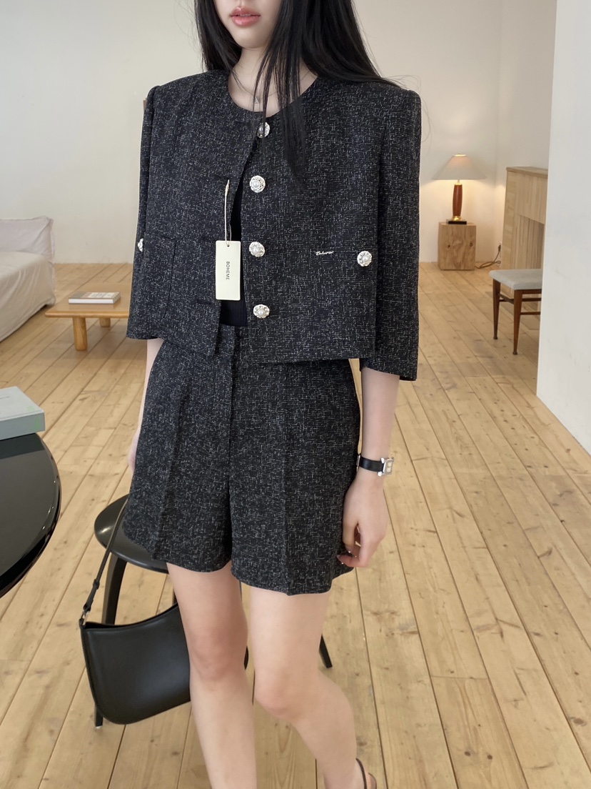 BOHEME韓國代購女士新品休閑推薦時尚職業熱賣26春夏短褲BOHEME短褲