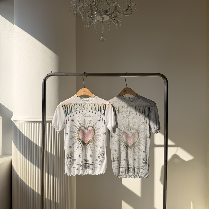 PALETTE-Q韓國直郵實拍女裝新品26春夏熱賣推薦職業T恤網眼PALETTE-QT恤