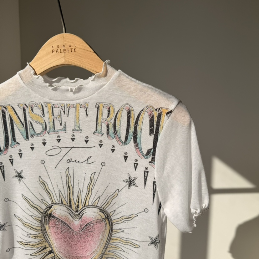 PALETTE-Q韓國直郵實拍女裝新品26春夏熱賣推薦職業T恤網眼PALETTE-QT恤