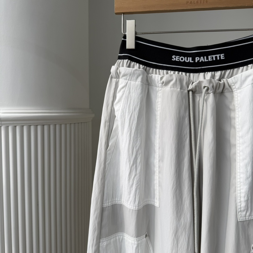 PALETTE-Q韓國直郵實拍女士新款熱賣休閑休閑褲工裝褲撞色PALETTE-Q休閑褲