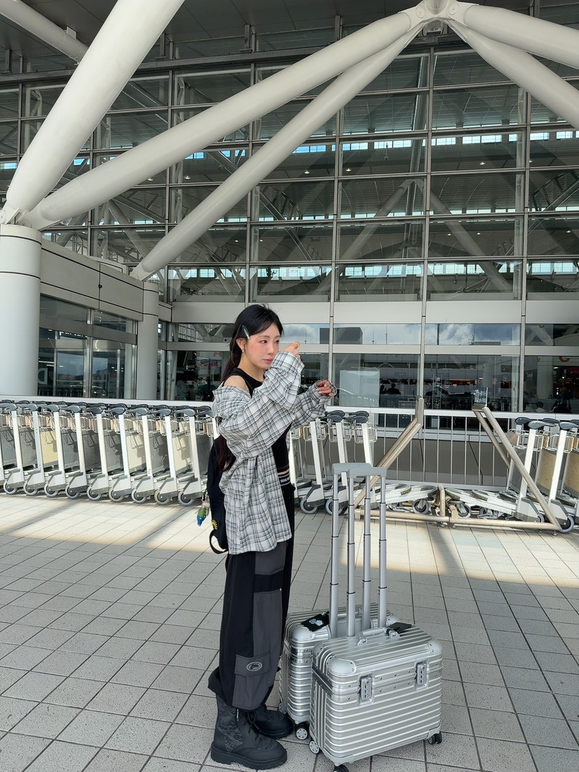 PALETTE-Q韓國直郵實拍女士新款熱賣休閑休閑褲工裝褲撞色PALETTE-Q休閑褲