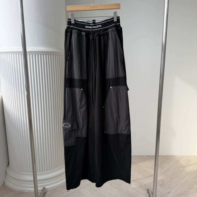 PALETTE-Q韓國直郵實拍女士新款熱賣休閑休閑褲工裝褲撞色PALETTE-Q休閑褲圖色2