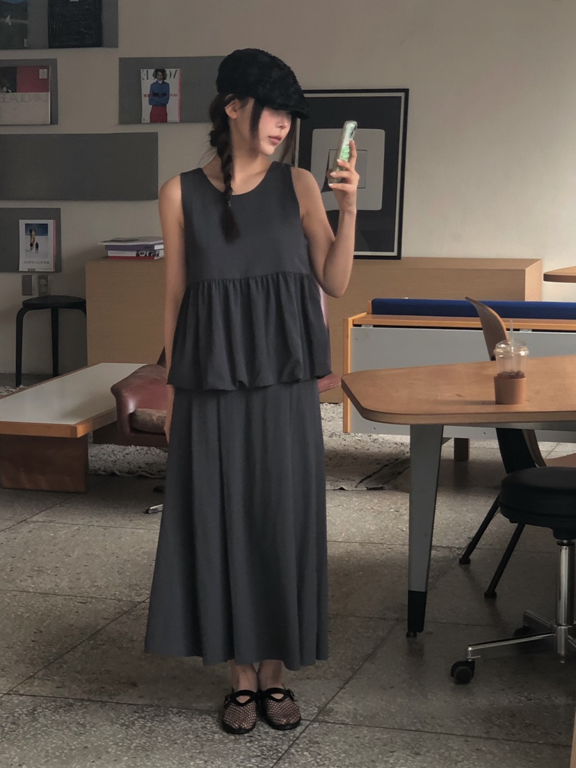 ONDO-P韓國直郵女士新款休閑人氣26春夏熱賣職業時尚長裙ONDO-P長裙