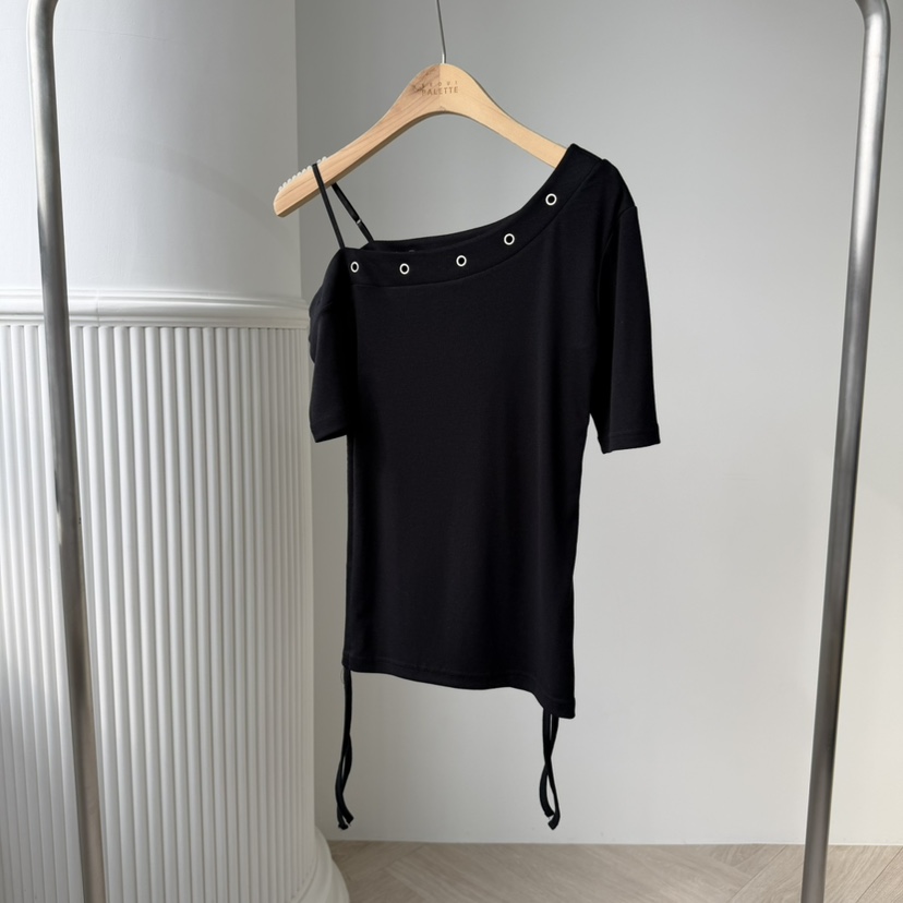 PALETTE-Q韓國東大門代購女士新款人氣推薦時尚T恤不對稱PALETTE-QT恤