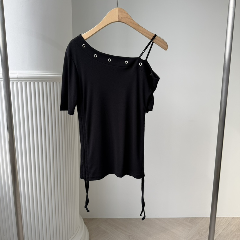 PALETTE-Q韓國東大門代購女士新款人氣推薦時尚T恤不對稱PALETTE-QT恤