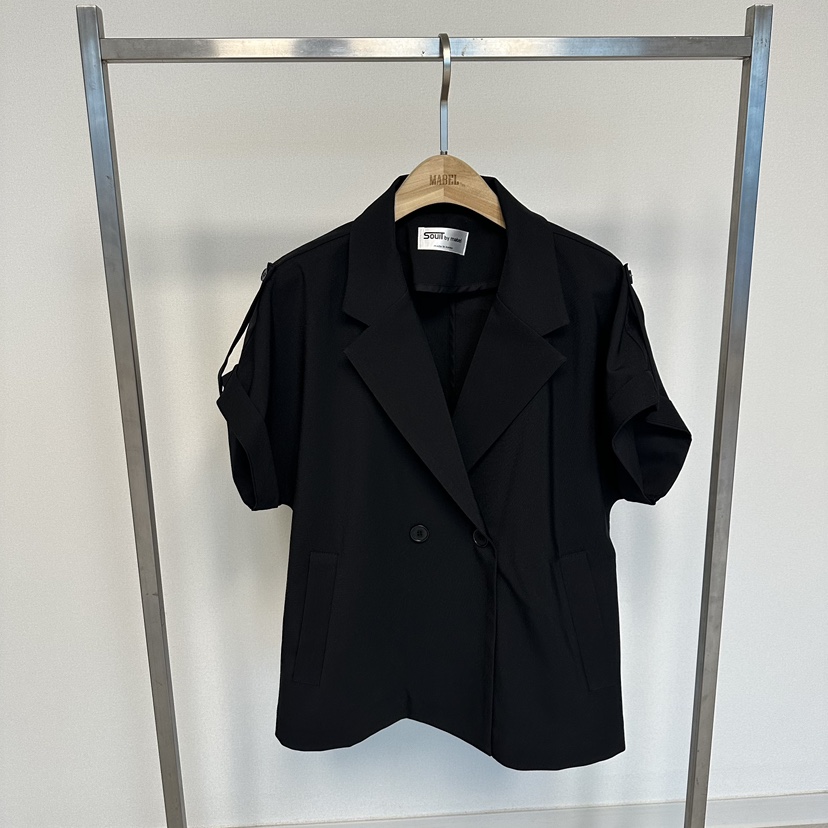 SOUIT韓國代購女裝新款熱賣職業人氣26春夏休閑夾克含腰帶SOUIT by mabel-L夾克