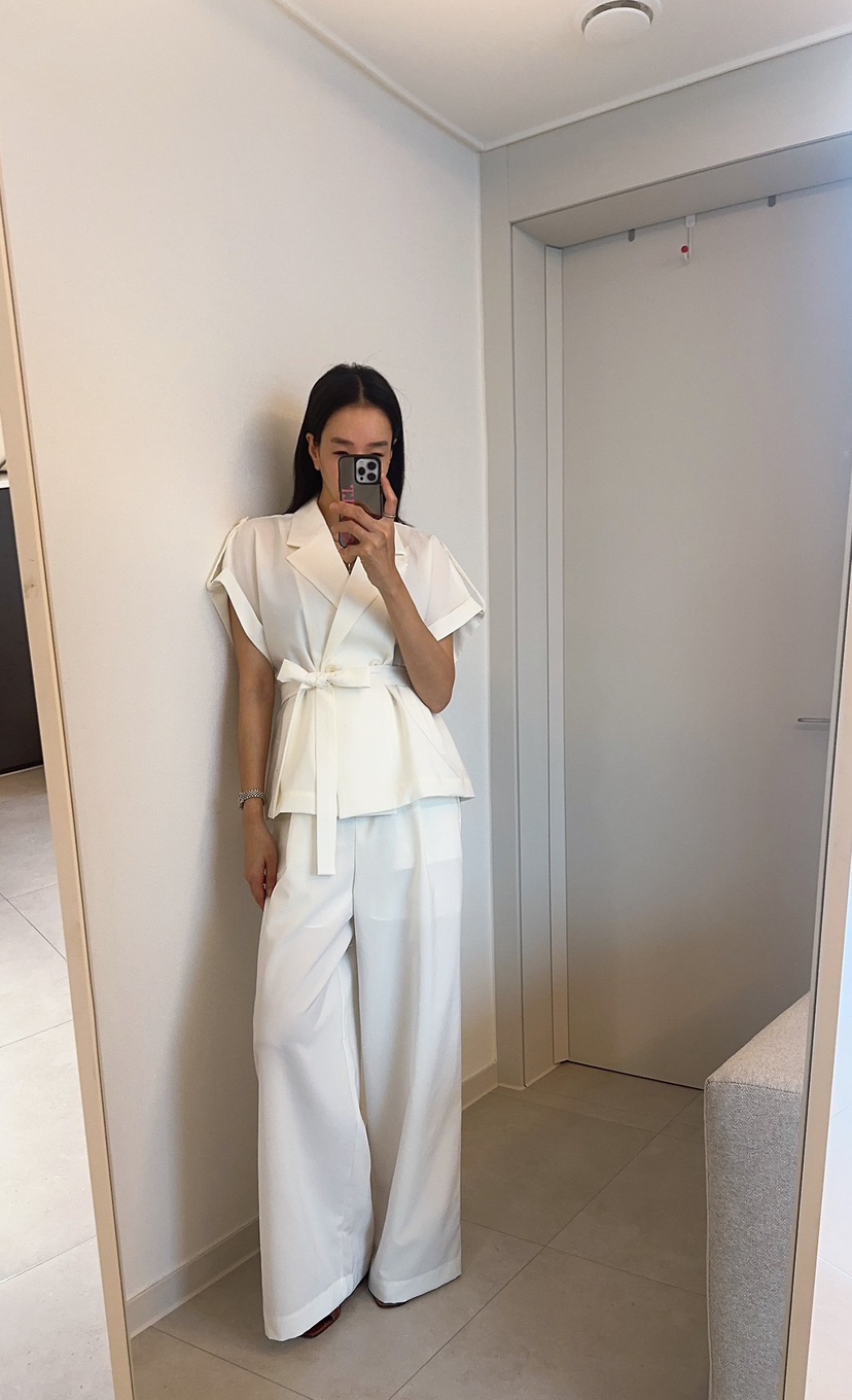 SOUIT韓國代購女裝新款熱賣職業人氣26春夏休閑夾克含腰帶SOUIT by mabel-L夾克